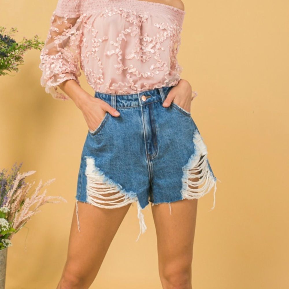 Flying Tomato Denim Shorts